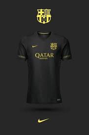 Black And Gold Barca Kit Inspirational Black Barca Barcelona Soccer Sports Jersey Design Soccer Shirts