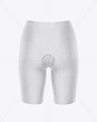 Download Melange Women S Shorts Front View In Apparel Mockups On Yellow Images Object Mockups