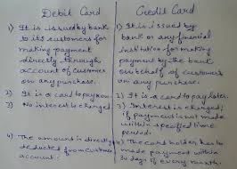 Debit cards offer the convenience of a credit card but work differently. What Is The Major Difference Between Debit Card And Credit Card I Want It As A 4 Mark Business Studies Important Videos 13041313 Meritnation Com