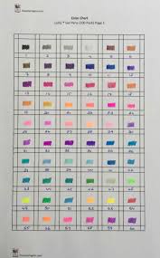 Color Chart For Lolliz Gel Pens 100 Pack The Coloring Inn