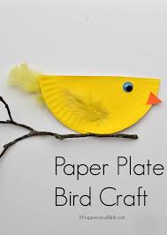 Easy Bird Crafts For Toddlers Paper Plate Bird Bird Crafts Preschool Easy Crafts For Kids Preschool Crafts