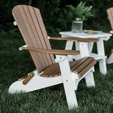 This Weatherwood And White Color Combo From Wildridge Furniture Is A Timeless Look For Adir In 2020 Adirondack Chairs Diy Poly Outdoor Furniture Best Outdoor Furniture