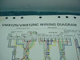 Yamaha snowmobile ignition switch wiring diagram. Yamaha V Max Vmx12n Vmx12nc 1985 Oem Color Wiring Diagram Fold Out Ebay