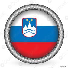 Deux œillets métalliques pour suspendre le drapeau. Bouton De Drapeau De Slovenie Vecteur Stock Crushpixel