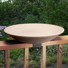 Bird Bath For Deck Railing Heated Bird Bath That Clips On The Deck Railing Heated Bird Bath Bird Bath Deck Railings