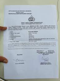 Dalam hal ini surat laporan kehilangan kepolisian digolongkan menjadi tiga kategori utama yaitu kartu, surat, dan sertifikat. Direktur Migas Pema Dipolisikan Terkait Dugaan Penipuan Cek Kosong Pemerintah Rri Banda Aceh