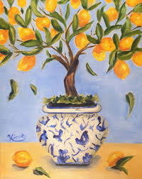 Shake the tree to knock off any ants that may be there already. Lemon Tree Painting Easy Novocom Top