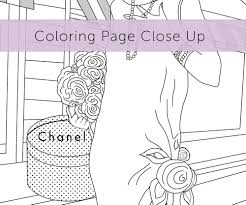 Color in this picture of coco chanel and others with our library of online coloring pages. Fashion Coloring 6 Pack Of 1920s Fashion Coloring Pages In Paris Chub And Bug Illustration Wall Art And School Supplies For Kids And Babies