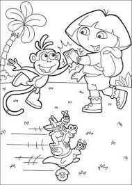 Coloring this simple picture of dora can make for a fun. Kids N Fun Com 84 Coloring Pages Of Dora The Explorer