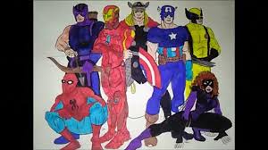 Printable gymnastics coloring pages online gvjp12. Superheroes Spiderman Thor Coloring Pages Captain America Wolverine Vs Iron Man Vs Hawkeye Kids Video Dailymotion