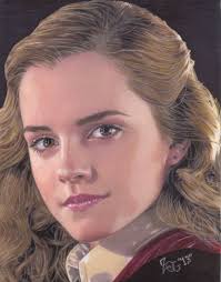 Emma watsonhermoine harry potter portrait by. It S Hard To Draw In A Straight Jacket My Drawing Of Emma Watson As Hermione Granger From