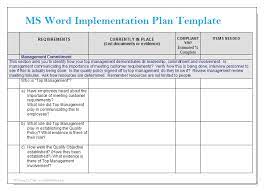 Ms Word Implementation Plan Template Microsoft Word Templates Implementation Plan Microsoft Word Templates Word Template