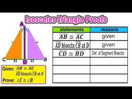 Practice With Geometry Proofs Involving Isosceles Triangles Common Core Geometry Geometry Proofs Common Core Geometry Math Video Lessons