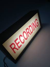 Music Studio Recording Light Up Sign In Red Handcrafted Wooden Lightbox Signs Hand Painted Signs Recording In Progress Light Decor Light Up Signs Light Box Sign Hand Painted Signs