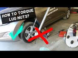 how to torque lug nuts with torque wrench youtube