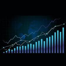 Blue Economy Background In 2020 Wallpaper Backgrounds Trading Charts Blue Abstract