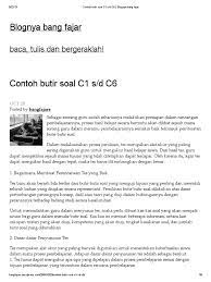 Contoh Soal C1 C6 Matematika Smp Contoh Soal Dan Materi Pelajaran 7