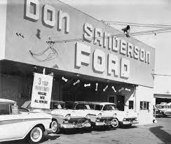 Historyadventuring On Instagram Don Sanderson Ford In 1955 5630 Nw Grand Avenue Glendale Arizona Car Dealership Ford Ford Classic Cars