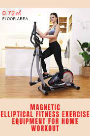 Magnetic Elliptical Fitness Exercise Equipment For Home Workout No Equipment Workout At Home Workouts Elliptical Workout