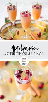 Alkoholfreier Apfelpunsch Rezept Apfelpunsch Alkoholfrei Und Drinks Ohne Alkohol
