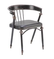 Metal Chair Distressed Black Metal Chairs Chair Visual Display