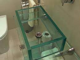 Glass bathroom vanities nothing says sophistication quite like beautiful tempered glass. Bathroom Glass Vanities Hgtv