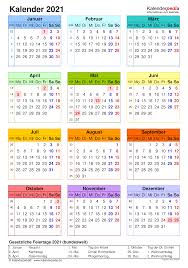 Free 2021 excel calendars templates. Kalender 2021 Zum Ausdrucken In Excel 19 Vorlagen Kostenlos