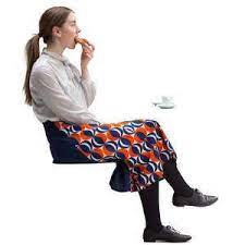 A Young Woman Sitting In A Cafe And Eating Danish Pastry In 2021 People Cutout People Png Render People