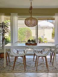 This Hard To Make Cute Rental House Was Once So Dated It Was Nicknamed The Retro Beast In 2020 House Rental Pendant Lighting Dining Room Renting A House