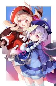 An apprentice and herb gatherer at bubu pharmacy. Klee And Qiqi Genshin Impact Drawn By Tia Tia 1207 Danbooru