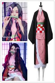 Demon Slayer Kamado Nezuko Cosplay In 2020 Cosplay Costumes Cosplay Womens Kimono