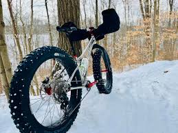 Studded 45NRTH Wrathchild tires are fantastic. My first studded tires and  first ride