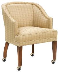 Casual rolling caster dining chair with swivel tilt in oak wood with bonded leather seat and back (set of 2) (oak wood with bonded leather) 4.5 out of 5 stars. Chairs Caster Wheel Lounge Chair By Fairfield Caster Chairs Game Table And Chairs Furniture