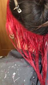 Goth Egg Goth Egg On Tiktok Dyed My Friends Hair I Used Uberliss Red Flame For The Red Ignore The Hair Color Streaks Hair Color Underneath Hair Streaks
