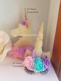 Unicorn Table Centerpieceunicorn Decorunicorn Birthday Etsy Unicorn Birthday Party Decorations Unicorn Centerpiece Unicorn Birthday Parties
