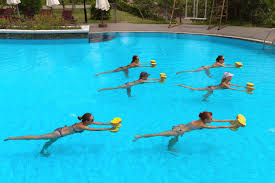 list of water aerobic exercises