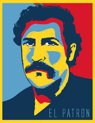 Illustracion De Pablo Escobar Tecnica Pop Art Retro Prefiero Un Narco Padrino De Pobres Y No Un Punado D Pablo Emilio Escobar Pablo Escobar Pop Art Portraits