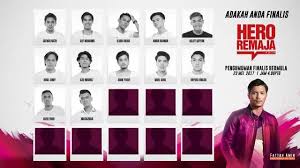 Finale hero remaja 2017 dinilai oleh lima juri yang terdiri daripada datuk aznil hj nawawi, dynas mokhtar, norman hakim (finalis hero remaja 1993/1994), awal ashari dan scha alyahya. Remaja Hero Remaja Facebook