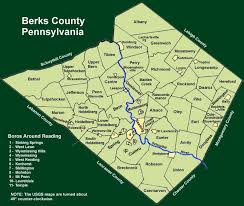Berks County Townships Berks County County Town Map