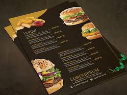 Free Fast Food Menu Template On Behance Free Fast Food Food Menu Design Food Menu Template