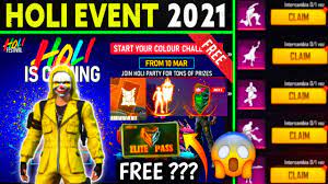 How to redeem holi event bundle for free in free fire? Free Fire Holi Event 2021 Holi Event Free Fire Free Fire New Event New Event Free Fire Youtube