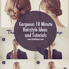 That doesn't mean you have to put up with another bad hair day! Gorgeous 10 Minute Hairstyle Ideas And Tutorials