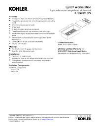 Jul 12, 2021 · *industry standard is based on asme a112.18.1 of 500,000 cycles. Kohler K Rh23374 4pc Na K R10651 Vsr23374 Specification Manualzz