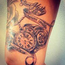 How long does it take for a tattoo to heal? Old School Time Watch With My Anniversary As The Time Roses And Quote Time Heals What Reason Cannot Tattoos Girl Back Tattoos Back Tattoos