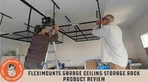 Overhead racks are adaptable and can be easily integrated with any or all of our other products. Fleximounts Garage Ceiling Storage Rack Product Review Youtube