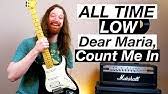 🎤top popular songs guitar and ukulele chords. All Time Low Dear Maria Count Me In Guitar Bass Cover W Tabs Youtube