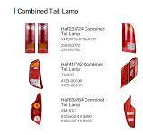 Zhongtong Kinglong Coach Spare Parts Rear Lamp Bus Tail Light Bus Light  Components