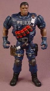 Chap Mei Captain Faulkner African American Police Officer Action Figure 3 7 8 Inches Tall African American Police Officer Action Figures