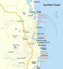 For help with the mapping service, browse the mymaps user guide 4009kb. Sunshine Coast Map
