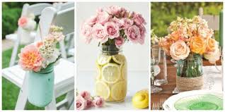 18 Pretty Mason Jar Flower Arrangements Best Floral Centerpieces In Mason Jars